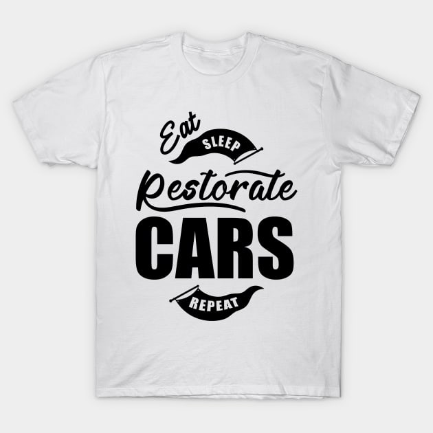 Cars Restoration Oldtimer Car Repair Hobby T-Shirt by dr3shirts